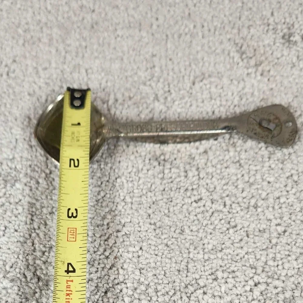 Gross Prescriptions Medicine Spoon Silver‎ Antique Next Dose Dial Apothecary